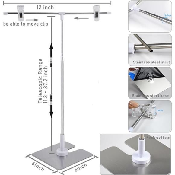 7PCS 14Patterns Double-Sided Photography Background Paper with Stand, Waterproof - Picture 4 of 8